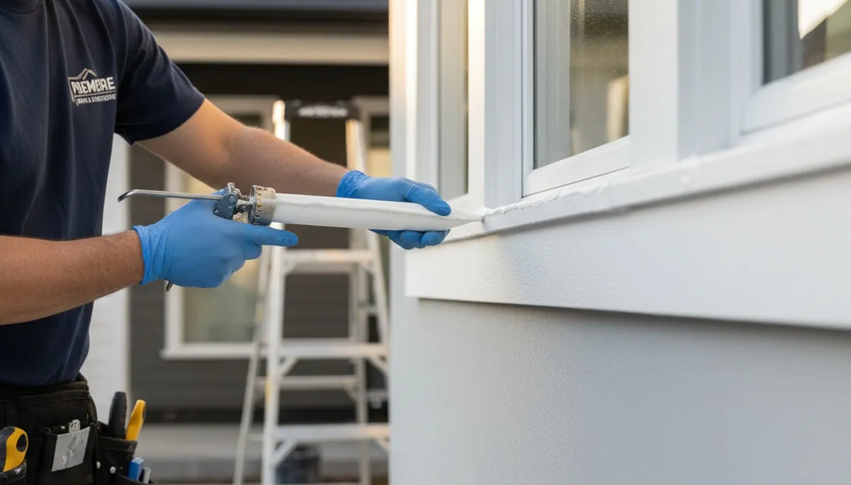 Professional caulking and sealing by house painters in Spokane, WA protecting home exteriors