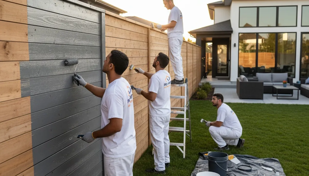 Professional fence painting in Spokane WA by expert residential painters for lasting outdoor protection