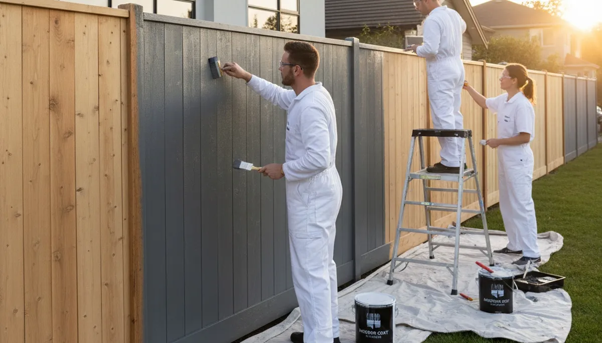 Professional fence painting in Spokane, WA by expert residential painters for long-lasting protection