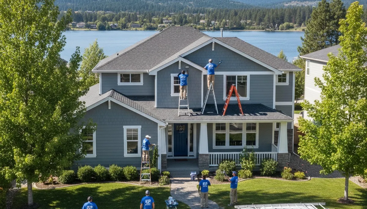 Professional house painting services for homes in Spokane, WA by paintersspokanewa.com