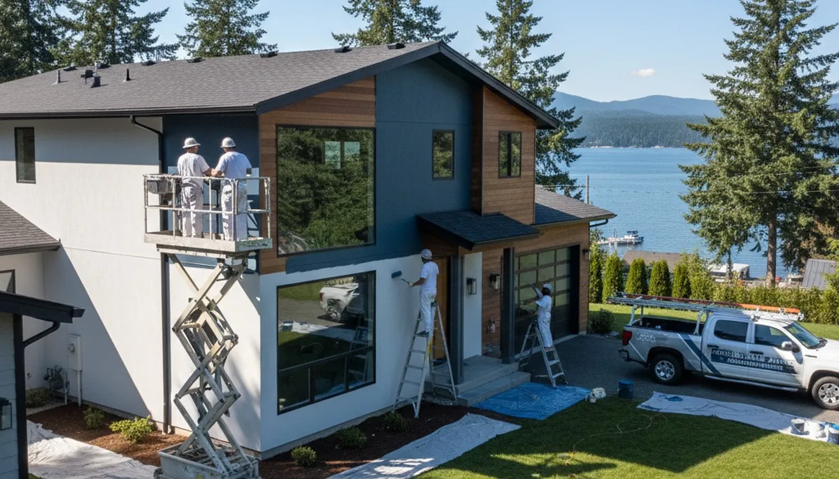 Professional house painters providing expert exterior painting services in Spokane WA