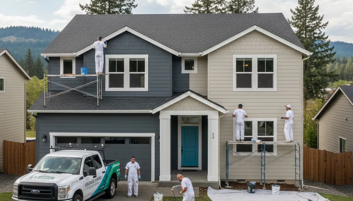 Professional house painters providing exterior home painting in Spokane WA