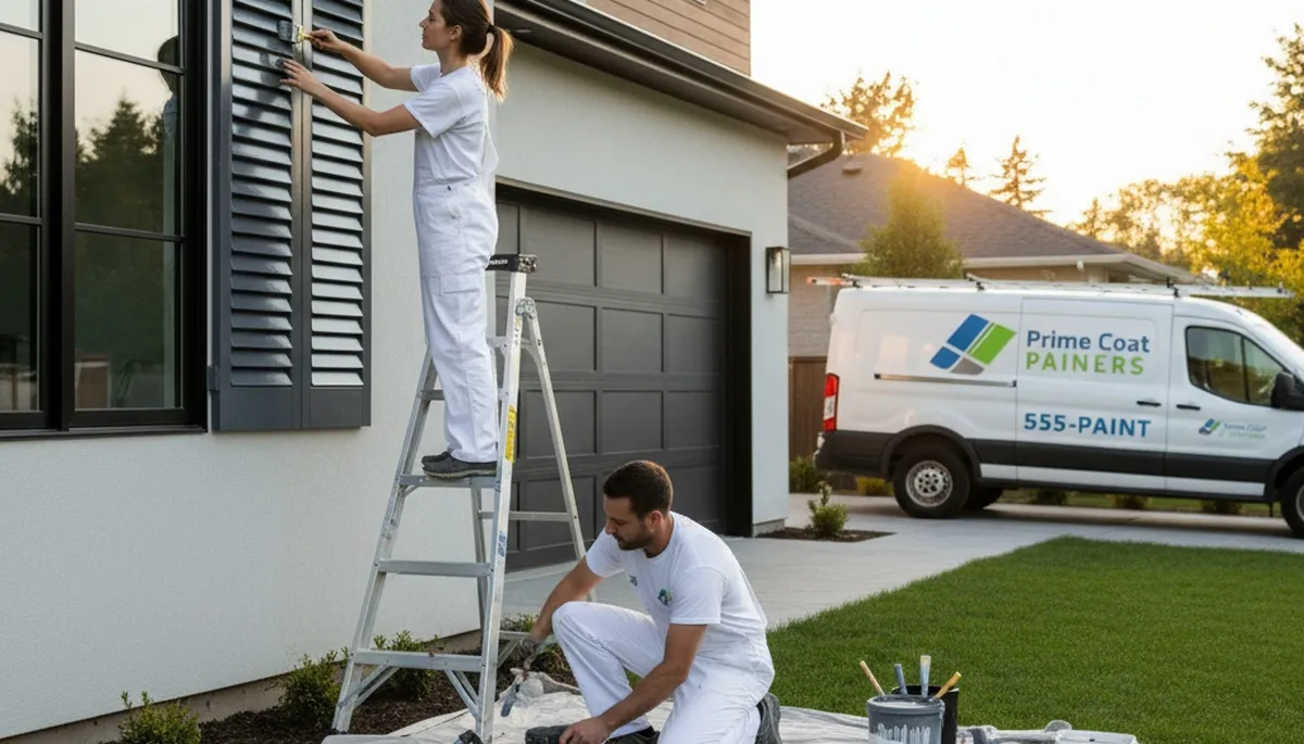 Professional exterior shutter painting in Spokane WA enhancing home curb appeal and weather protection